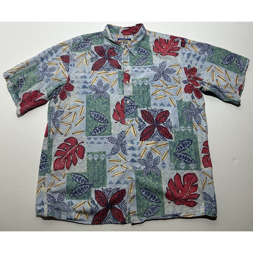 Reyn Spooner x Phil Edwards Mens Hawaiin Shirt Size XL Button Up Floral Retro